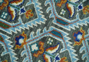 Charcoal Blue and Ivory Traditional Hand Knotted Wool Area Rug - Multi Size by The Rug Decor