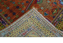 Wool Area Rug - Hand Knotted Multi Color Traditional Floral