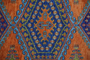 Hand Knotted Wool Area Rug - Rust Blue Olive Antique Traditional by The Rug Decor