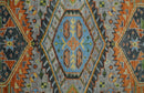 Wool Area Rug Silver and Rust Oriental Hand Knotted Traditional Living Room by The Rug Decor