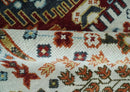 Ivory Rust Gray Wool Area Rug - Hand Knotted Oriental Traditional by The Rug Decor