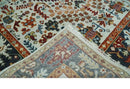 Ivory Rust Gray Wool Area Rug - Hand Knotted Oriental Traditional by The Rug Decor