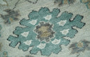 Silver Gray Brown Oriental Oushak Hand Knotted Wool Area Rug by The Rug Decor