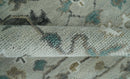 Silver, Gray and Brown Traditional Oriental Oushak Hand Knotted Multi Size wool Area Rug