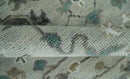 Silver Gray Brown Oriental Oushak Hand Knotted Wool Area Rug by The Rug Decor