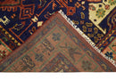 Wool Traditional Antique Style Wool Red and Blue Area Rug