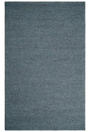 5x8 and 8x10 Braided Wool Solid Gray Felted Chunky Hand Woven Soft Plush Area Rug | DOV7