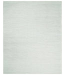 5x8 and 8x10 Braided Wool Solid White Felted Chunky Hand Woven Soft Plush Area Rug | DOV6