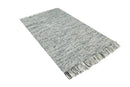 Beige and Charcoal Premium Wool Area Rug - Hand Made Classic by The Rug Decor