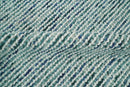 Contemporary Hand Woven Teal Wool Area Rug