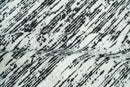 Black and Ivory Handmade Wool Area Rug 5x8 - Artisan Crafted