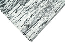 Black and Ivory Handmade Wool Area Rug 5x8 - Artisan Crafted