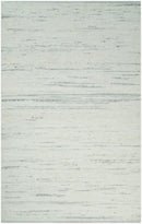 5x8 Hand Made Woolen Chunky and Soft Ivory and Gray Area Rug | BER2