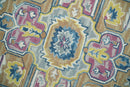 Blue and Pink Wool Textured Hand Tufted Area Rug for Kids and Nursery by The Rug Decor
