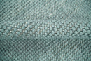 Solid Blue Wool Area Rug Hand Woven Modern Minimalist Premium