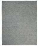 Handwoven Modern Solid Gray Wool Area Rug