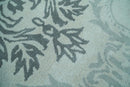 Hand tufted Ivory and Gray Contemporary area rug