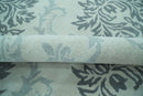 Hand tufted Ivory and Gray Contemporary area rug