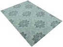 Hand tufted Ivory and Gray Contemporary area rug