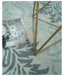Hand tufted Ivory and Gray Contemporary area rug