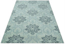 Hand tufted Ivory and Gray Contemporary area rug
