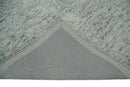 Modern Beige and Silver Hand Tufted Wool Area Rug