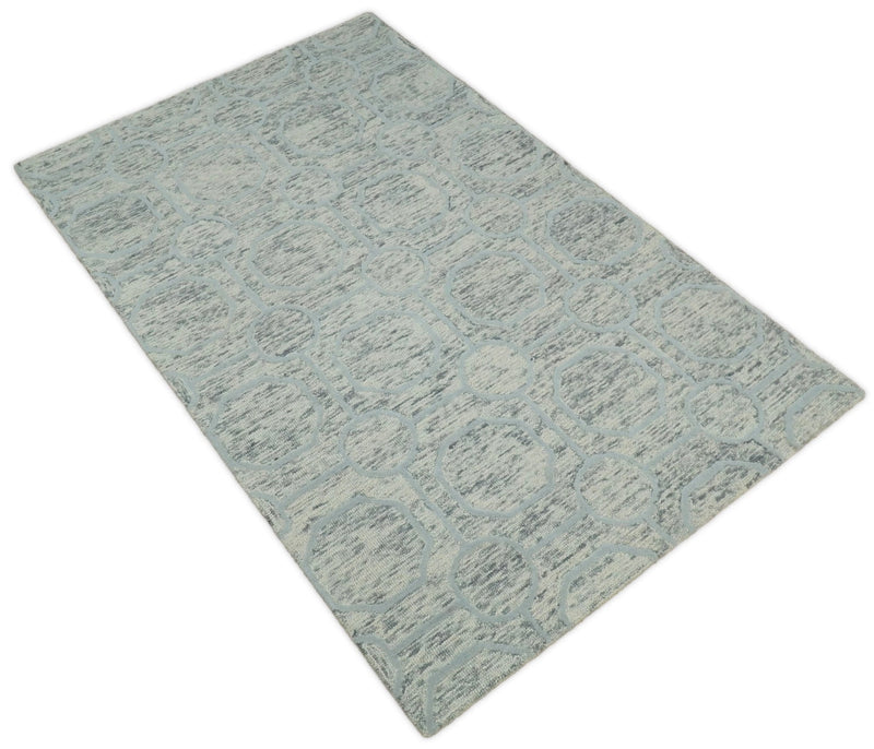 5x8 and 8x11  Handmade Area rug made with fine Wool Area Rug | TRD6376B