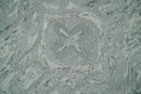 Silver and Beige Modern Hand Tufted Wool Area Rug Contemporary Style