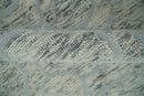 Wool Area Rug Beige and Silver Hand Tufted Modern with Elegant Neutral Styling