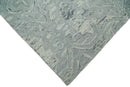 Silver and Beige Modern Hand Tufted Wool Area Rug Contemporary Style