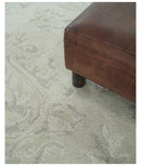 Beige Modern Hand Tufted Wool Area Rug 5x8 - Soft Textured