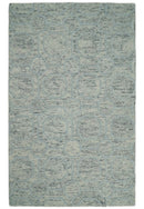 Modern Beige and Silver Hand Tufted Wool Area Rug