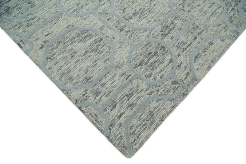 5x8 and 8x11  Handmade Area rug made with fine Wool Area Rug | TRD6376B