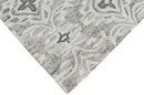 Ivory Gray Hand Tufted Fine Wool Area Rug Modern Contemporary Luxurious Design