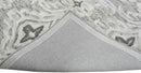 Ivory Gray Hand Tufted Fine Wool Area Rug Modern Contemporary Luxurious Design