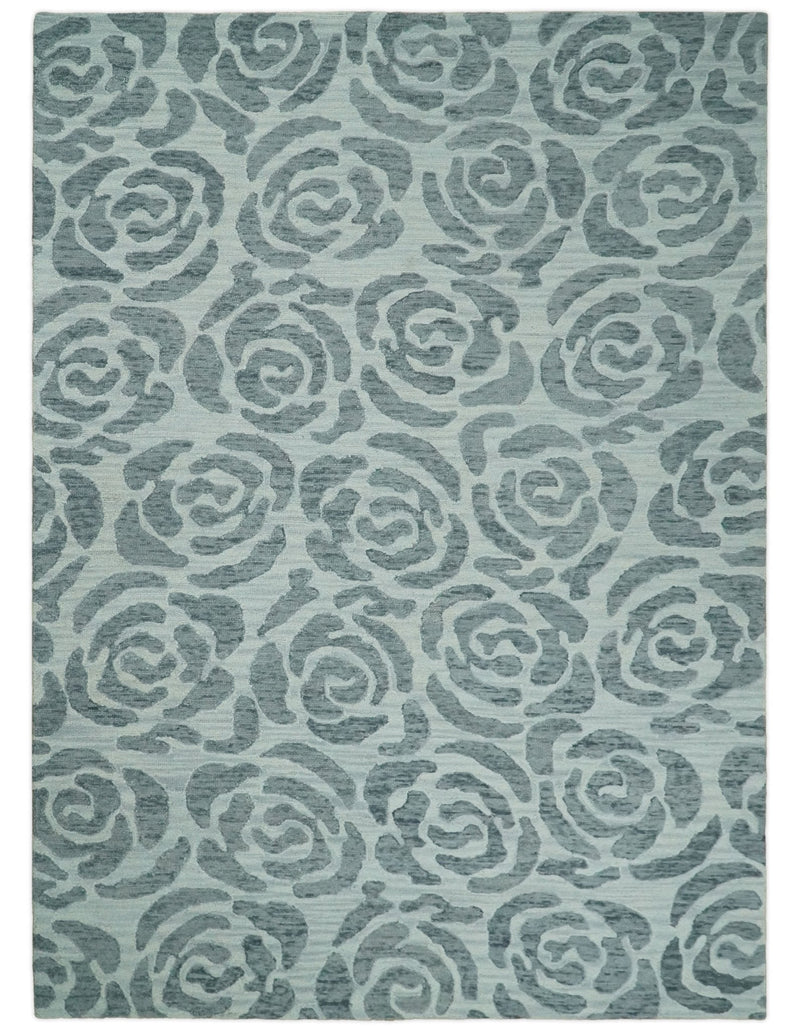 5x8 and 8x11 Handmade Area rug made with fine  Wool Area Rug | TRD6379C