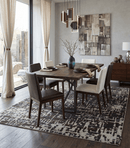 Recycled Silk Area Rug - Hand Knotted Modern Abstract 5x8 9x12