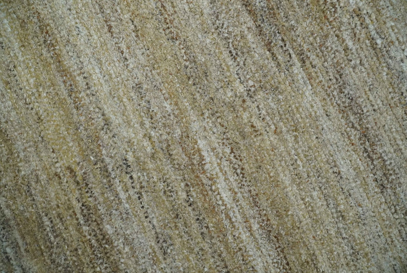 5x8 Beige, Gray and Silver Stripes Design Dari Pet yarn Rug