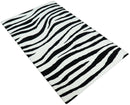 Antelope Rug, Hand Tufted Black and White Zebra Area Rug, Modern Wool Area Rug | ANI1