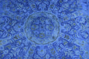 Deep Blue Overdyed Hand Tufted Wool Area Rug Traditional Design by The Rug Decor