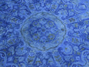 Deep Blue Overdyed Hand Tufted Wool Area Rug Traditional Design by The Rug Decor