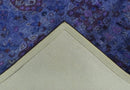 Blue and Purple Overdyed Wool Hand Tufted Traditional Area Rug by The Rug Decor