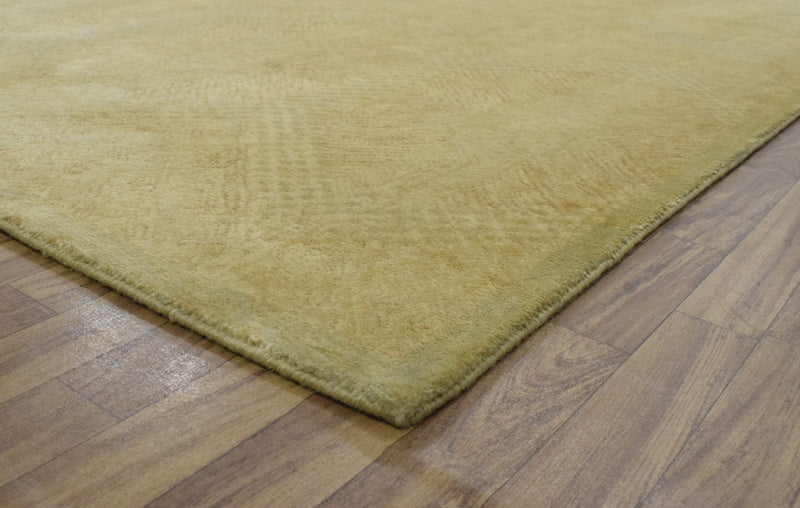 5x8 Gold Wool Area Rug | Handmade Area rug made with fine wool