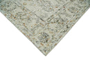 Beige and Silver Wool Hand Hooked Persian Style Area Rug 5x8