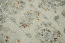 Beige and Silver Wool Hand Hooked Persian Style Area Rug 5x8