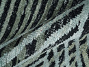 Black Ivory Teal Hand Knotted Recycled Silk Area Rug 5x8 - Contemporary