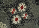 Moss Green Beige Black Hand Knotted Contemporary Persian Recycled Silk Area Rug 5x8