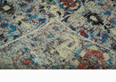 5x8 Hand Knotted Multicolor Antique Persian Style Contemporary Recycled Silk Area Rug | OP84