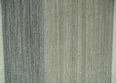Wool Hand Woven Area Rug 5x8 Ivory Gray and Black Striped Southwestern Gabbeh