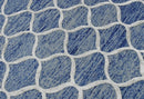 Hand Tufted Wool Area Rug Modern Geometric Patterns Blue 5x8